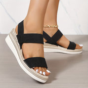 Wedge Heel Sandals For Women All Day Comfort Summer Footwear - OKOHOKO™ FASHION