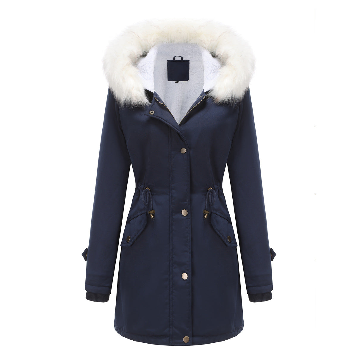 Womens Premium Winter Parka With Detachable Eco Fur Hood - OKOHOKO™ FASHION