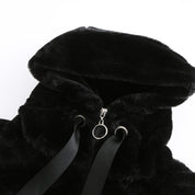 Women Eco Fur Hooded Jacket For Winter Warmth And Style - OKOHOKO™ FASHION