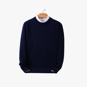 Mens Cashmere Loose Fit Sweater Warm Soft Knit Everyday Cozy - OKOHOKO™ FASHION