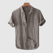 Mens Linen Shirt Breathable Lightweight Casual Everyday - OKOHOKO™ FASHION