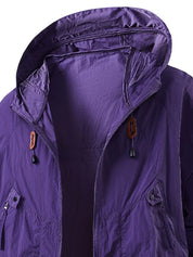 Waterproof Hooded Walking Jacket Lightweight All Weather Jacket & Coats