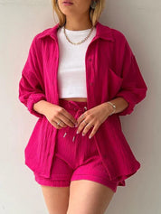 Cotton Two Piece Pajama Set For Women Comfort And Style - OKOHOKO™ FASHION