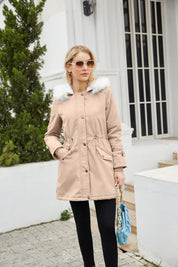 Womens Premium Winter Parka With Detachable Eco Fur Hood - OKOHOKO™ FASHION