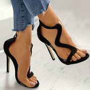 Elegant High Heel Zipper Sandals For Women Comfort Fit - OKOHOKO™ FASHION