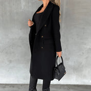 Womens Classic Wool Coat For Winter Warmth And Style - OKOHOKO™ FASHION