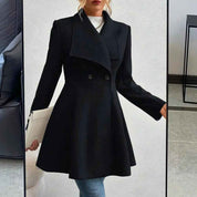 Elegant Wool Blend Long Coat for Women Winter Warmth - OKOHOKO™ FASHION