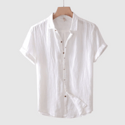Mens Linen Shirt Breathable Lightweight Casual Everyday - OKOHOKO™ FASHION