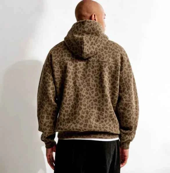 Leopard Print Hoodie For Women Casual Streetwear Style - OKOHOKO™ FASHION
