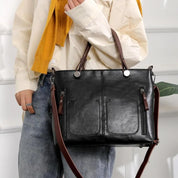 Elegant Leather Shoulder Bag Durable Everyday Companion - OKOHOKO™ FASHION