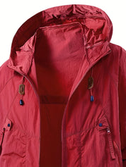 Waterproof Hooded Walking Jacket Lightweight All Weather Jacket & Coats