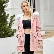 Womens Premium Winter Parka With Detachable Eco Fur Hood - OKOHOKO™ FASHION