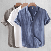 Mens Linen Shirt Breathable Lightweight Casual Everyday - OKOHOKO™ FASHION