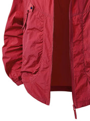 Waterproof Hooded Walking Jacket Lightweight All Weather Jacket & Coats