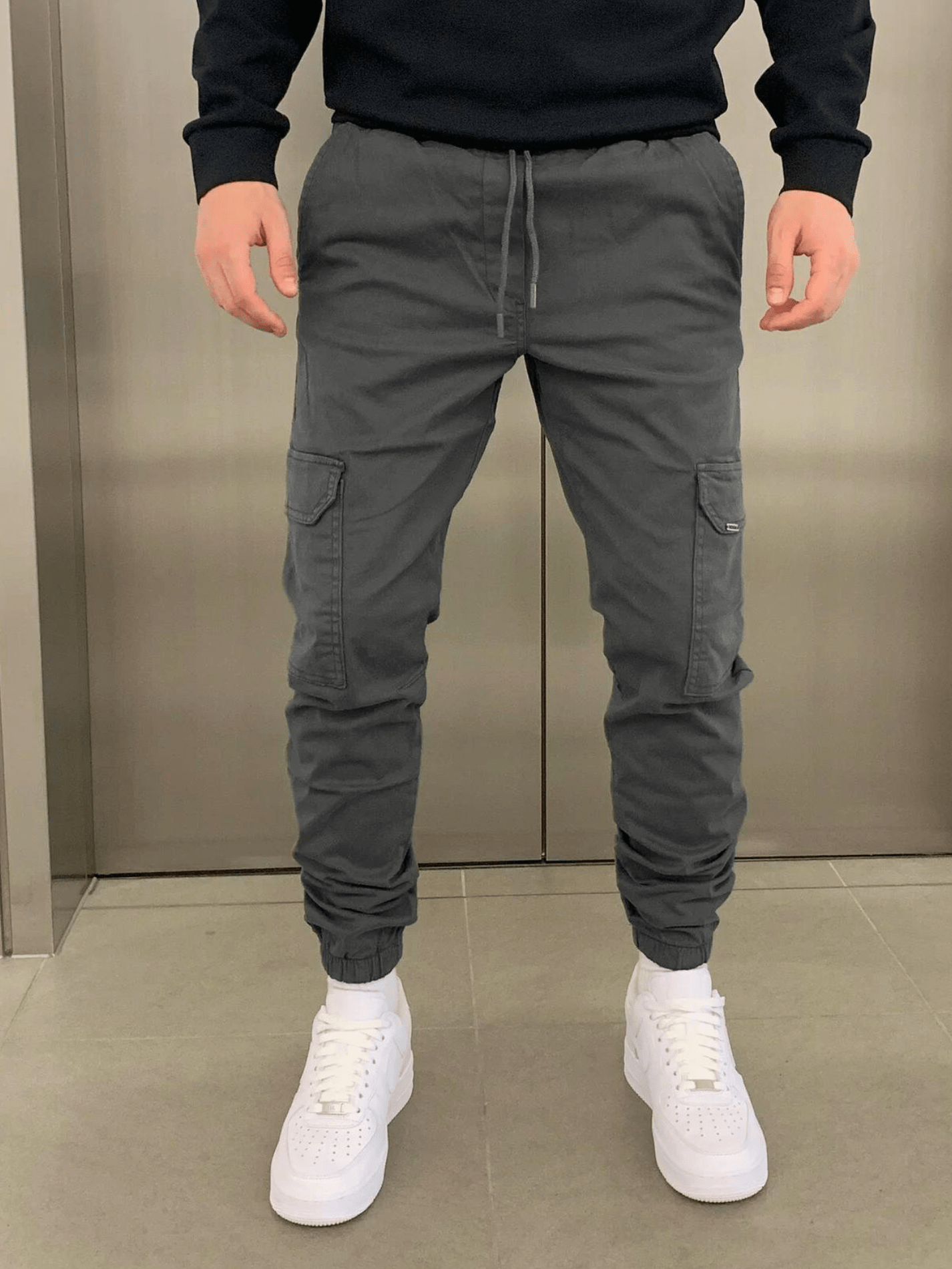 Men's Stretch Cargo Joggers With Secure Pockets All Day - OKOHOKO™ FASHION
