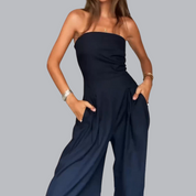 Formal Evening Jumpsuit For Women With Flowing Silhouette - OKOHOKO™ FASHION