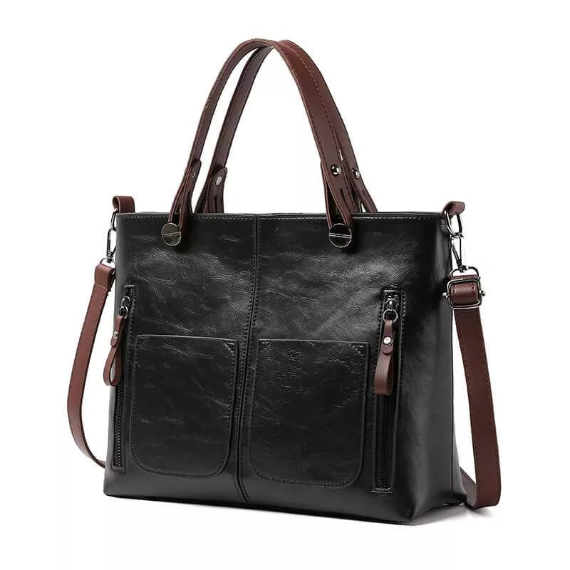 Elegant Leather Shoulder Bag Durable Everyday Companion - OKOHOKO™ FASHION