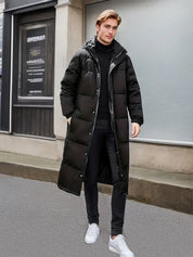 Mens Long Quilted Winter Jacket For Extreme Cold Weather - OKOHOKO™ FASHION