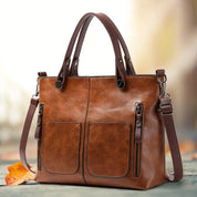 Elegant Leather Shoulder Bag Durable Everyday Companion - OKOHOKO™ FASHION