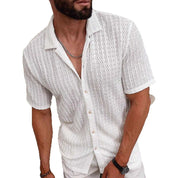 Men's Slim Fit Short Sleeve Casual Shirt For Everyday Wear Shirts