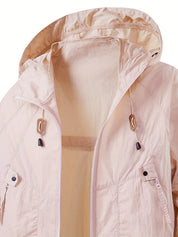 Waterproof Hooded Walking Jacket Lightweight All Weather Jacket & Coats