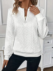 Cozy Women Zip Up Sweater For Everyday Casual Wear - OKOHOKO™ FASHION