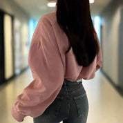 Corduroy Drawstring Short Jacket For Women Fall Wardrobe - OKOHOKO™ FASHION