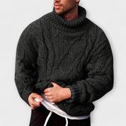 Mens Knitted Turtleneck Sweater Warm Classic Style Everyday - OKOHOKO™ FASHION