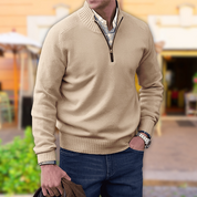 Mens Half Zip Knit Sweater For Everyday Comfort Casual - OKOHOKO™ FASHION
