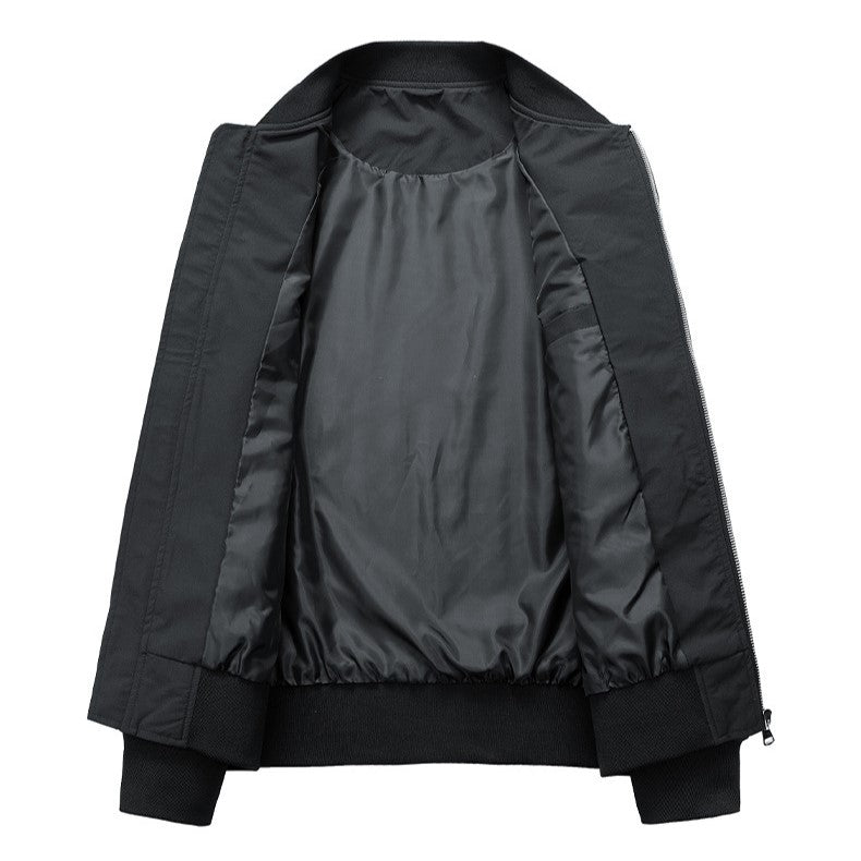 Lightweight Weather Resistant Bomber Jacket With Modern Fit Men's Clothing