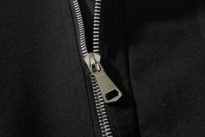 Weather Resistant Bomber Jacket With Zipper Pockets Men's Clothing