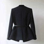 Elegant Wool Blend Office Jacket For Professional Women - OKOHOKO™ FASHION