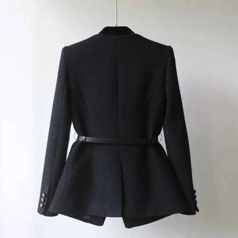 Elegant Wool Blend Office Jacket For Professional Women - OKOHOKO™ FASHION