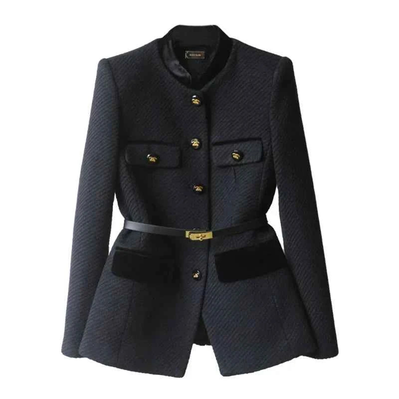 Elegant Wool Blend Office Jacket For Professional Women - OKOHOKO™ FASHION