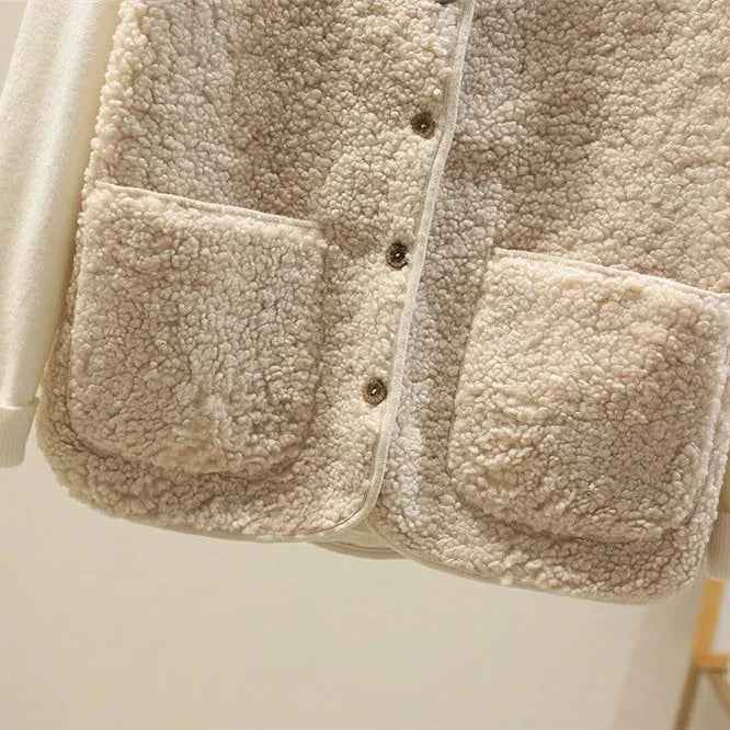 Luxurious Fleece Cardigan For Women Cozy Warm Soft Knit - OKOHOKO™ FASHION