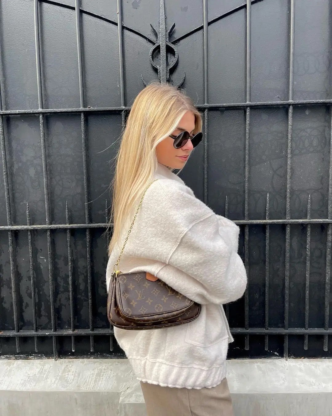 Womens Oversized Tweed Bomber Jacket Cozy Autumn Style - OKOHOKO™ FASHION