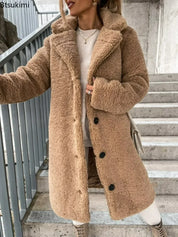 Plush Teddy Coat For Women Warm Winter Outerwear Cozy - OKOHOKO™ FASHION