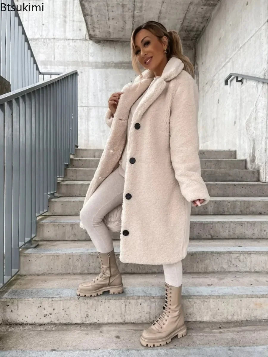 Plush Teddy Coat For Women Warm Winter Outerwear Cozy - OKOHOKO™ FASHION