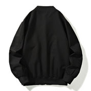 Weather Resistant Bomber Jacket With Zipper Pockets Men's Clothing