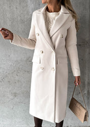 Womens Classic Wool Coat For Winter Warmth And Style - OKOHOKO™ FASHION