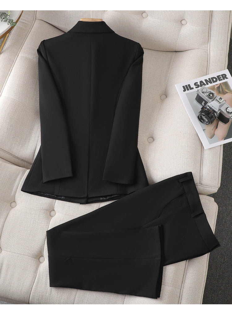 Women's Tailored Blazer Pantsuit Set For Professionals - OKOHOKO™ FASHION
