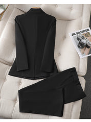 Women's Tailored Blazer Pantsuit Set For Professionals - OKOHOKO™ FASHION