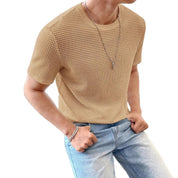 Mens Casual Loose Solid Color Short Sleeve T Shirt T-Shirts