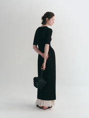 Airy Long Knit Cardigan With Hollow Design All Seasons