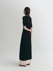 Airy Long Knit Cardigan With Hollow Design All Seasons