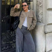 Refined Elegance Tailored Jacket For Women Office Ready - OKOHOKO™ FASHION