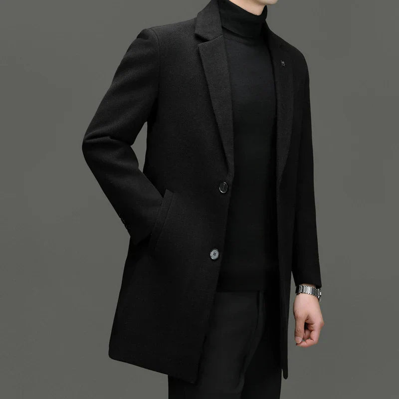 Wool Overcoat For Winter Warmth Classic Coat For Men Women Men Jacket