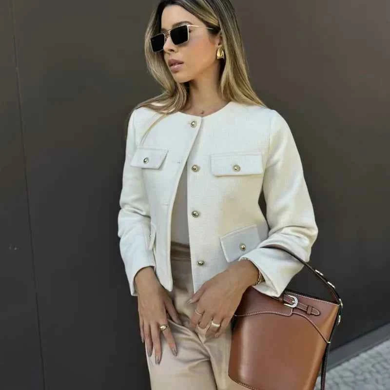Refined Elegance Tailored Jacket For Women Office Ready - OKOHOKO™ FASHION
