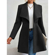 Elegant Wool Blend Long Coat for Women Winter Warmth - OKOHOKO™ FASHION