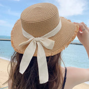 Wide Brim Straw Hat For Women Sun Protection Beach Summer Hats
